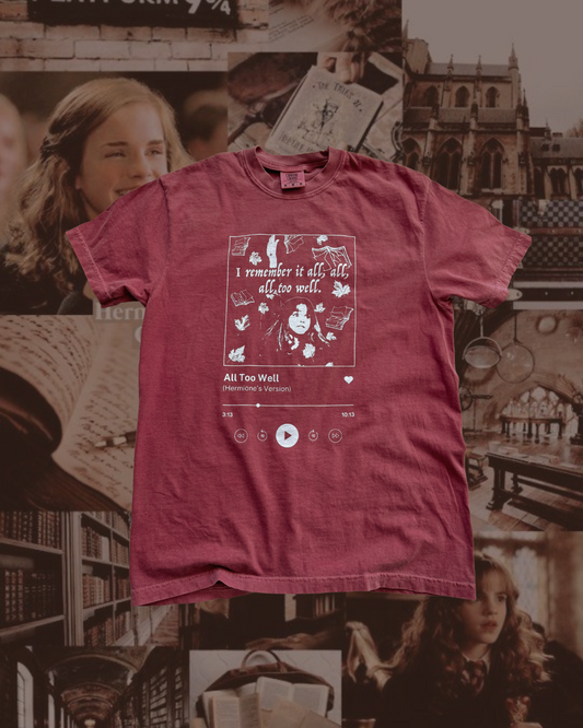 All Too Well Graphic Tee (Hermione's Version)