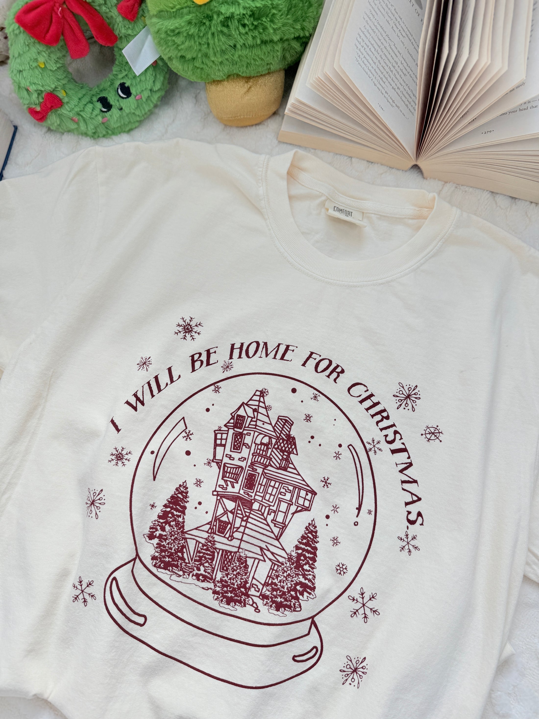 The Burrow - I'll be Home for Christmas Garment Dyed Tee