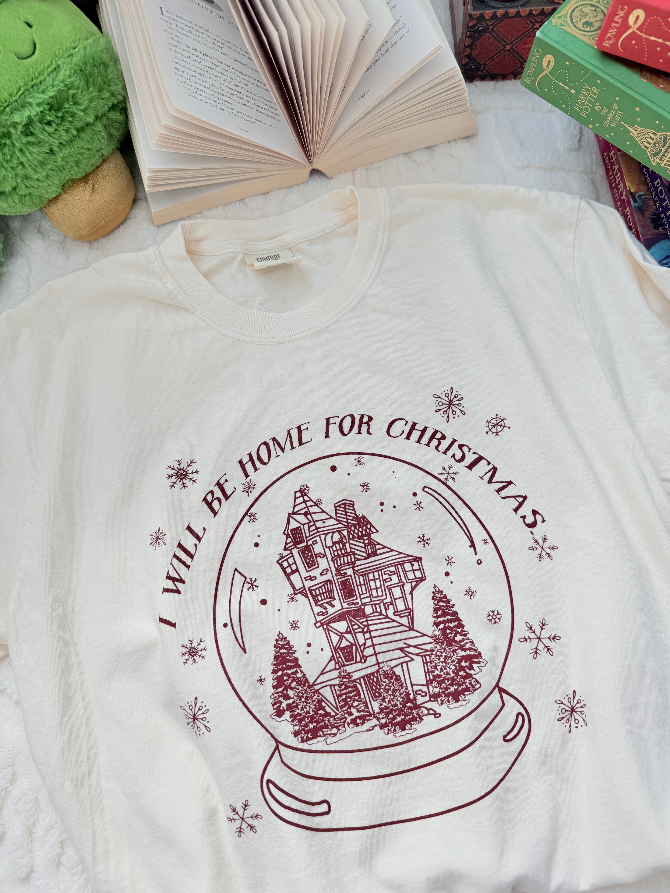 The Burrow - I'll be Home for Christmas Garment Dyed Tee