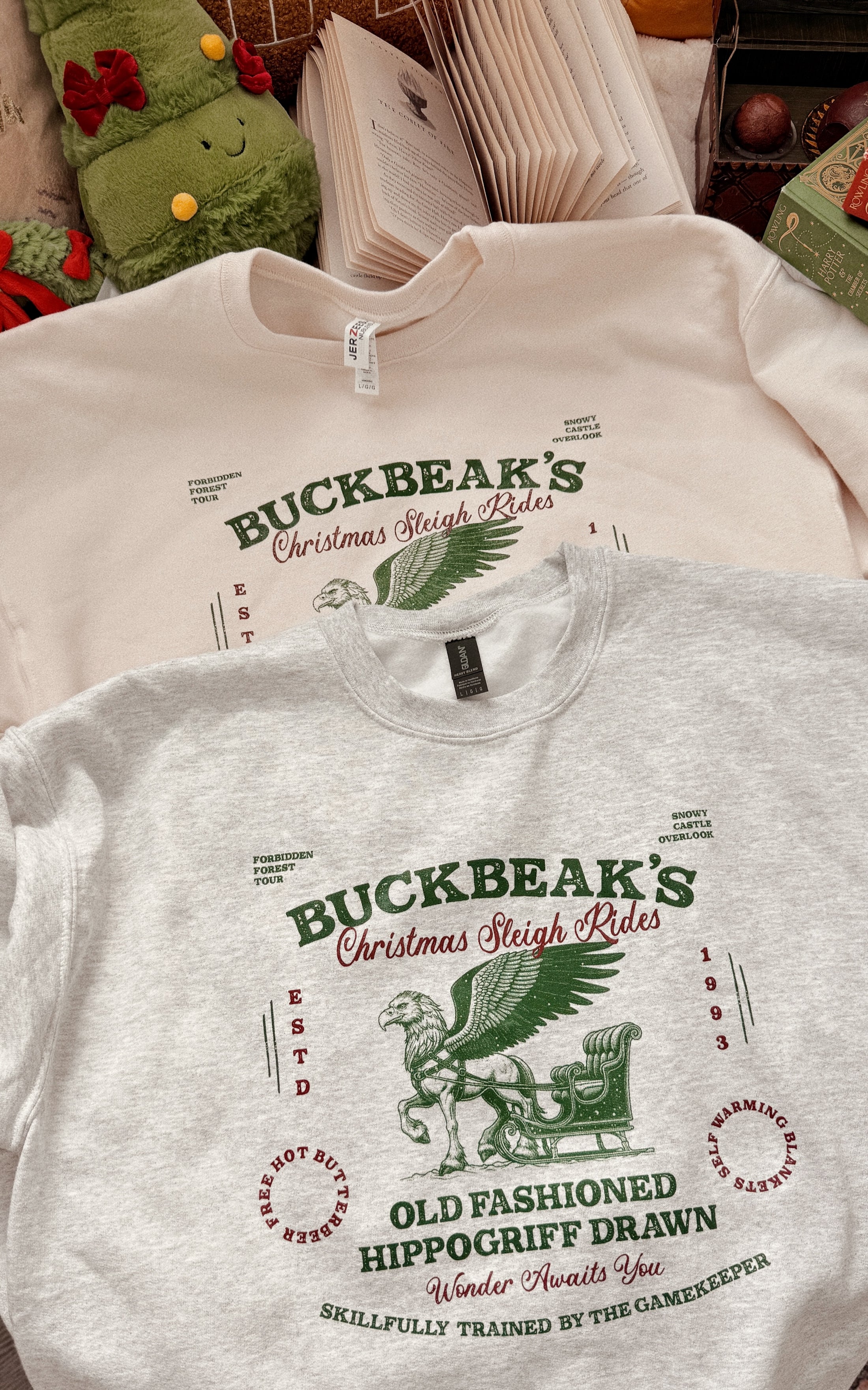 Buckbeak Sleigh Rides Sweatshirt