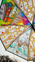 Load image into Gallery viewer, *PRE ORDER* Four Seasons Castle Stained Glass Umbrella
