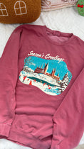 Load image into Gallery viewer, Seasonal Greetings Comfort Color Lightweight Sweatshirt
