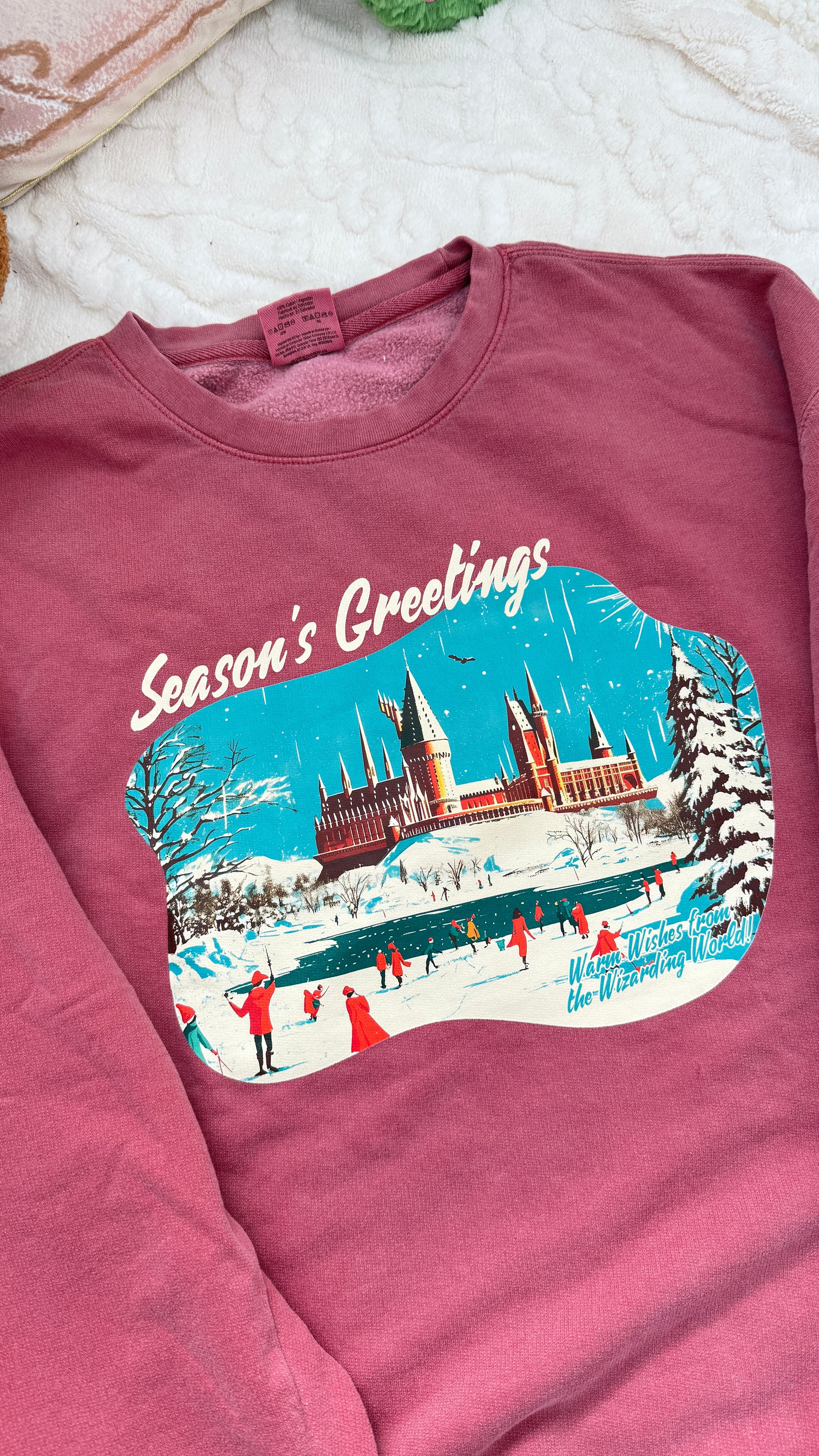 Seasonal Greetings Comfort Color Lightweight Sweatshirt