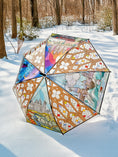 Load image into Gallery viewer, Four Seasons Castle Stained Glass Umbrella
