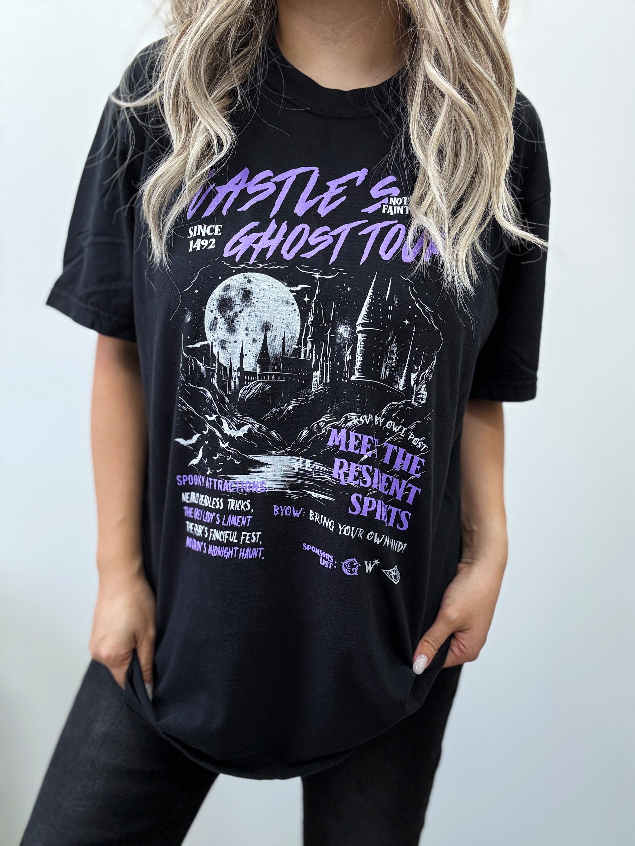 Castle's Ghost Tour Garment Dyed Tee