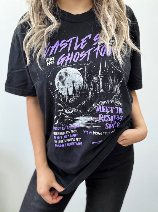 Castle's Ghost Tour Garment Dyed Tee