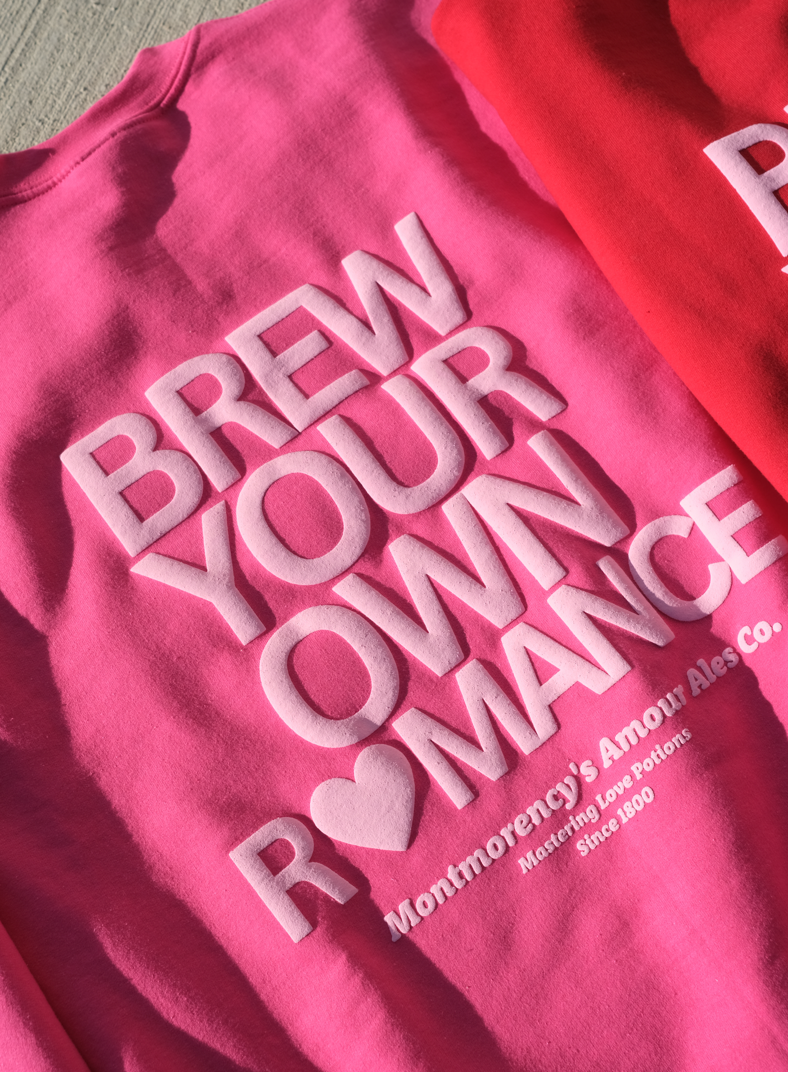 Brew Your Own Romance Sweatshirt (Puff Print)