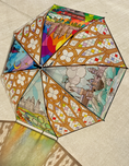 Load image into Gallery viewer, Four Seasons Castle Stained Glass Umbrella
