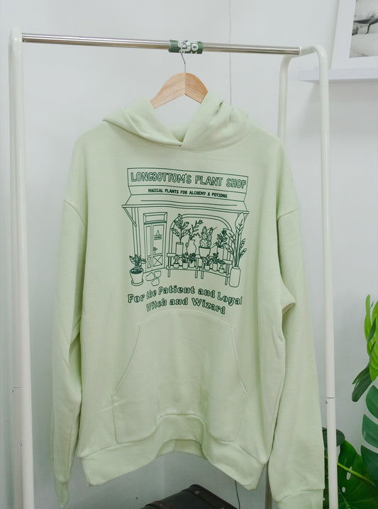 Longbottom Plantshop Garment Dyed Hoodie (L) - Pistachio