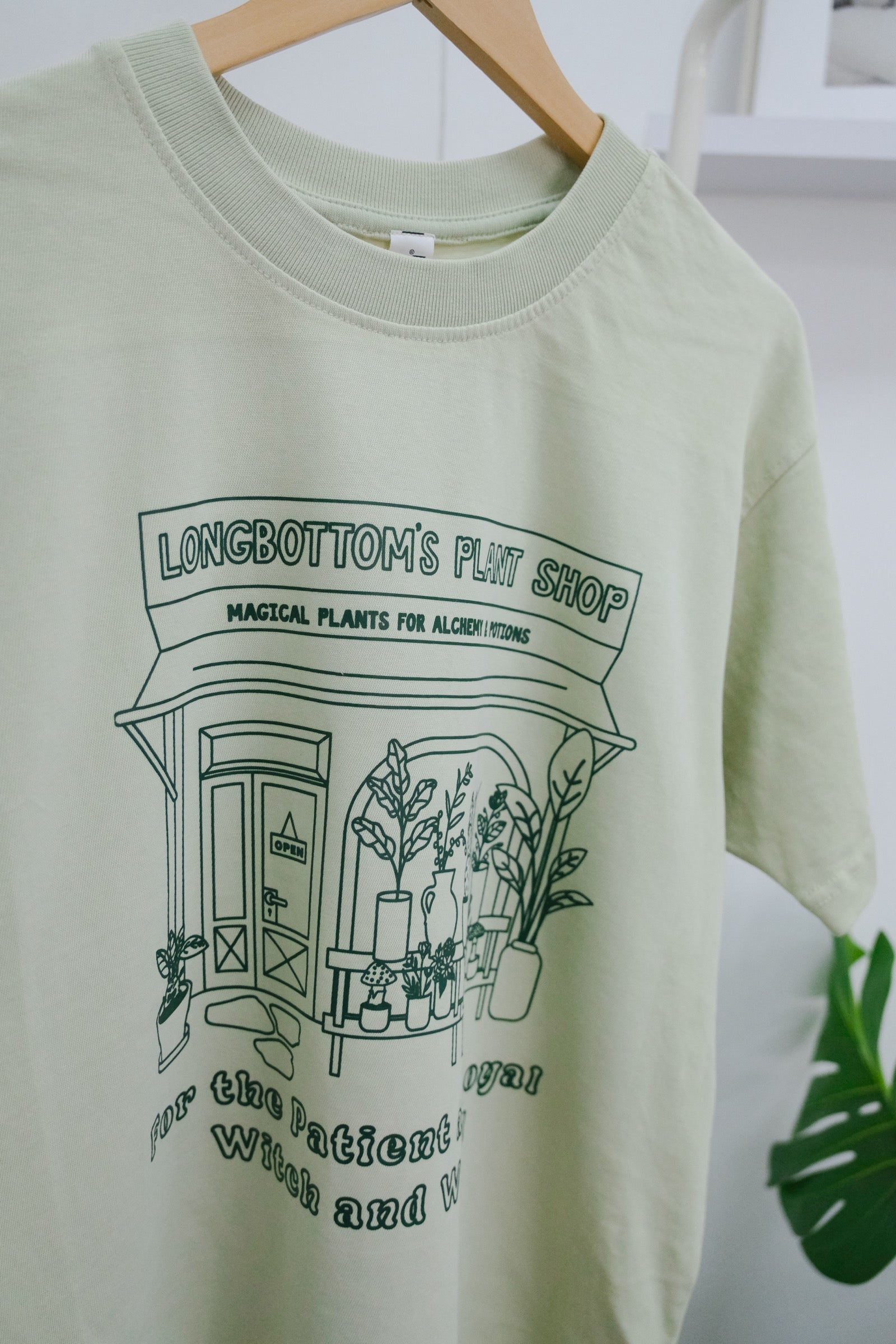 Longbottom Plantshop Garment Dyed Tee (M) - Pistachio