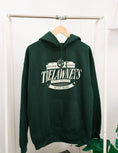 Load image into Gallery viewer, Tea House Crewneck Hoodie (M, L) - Forest Green
