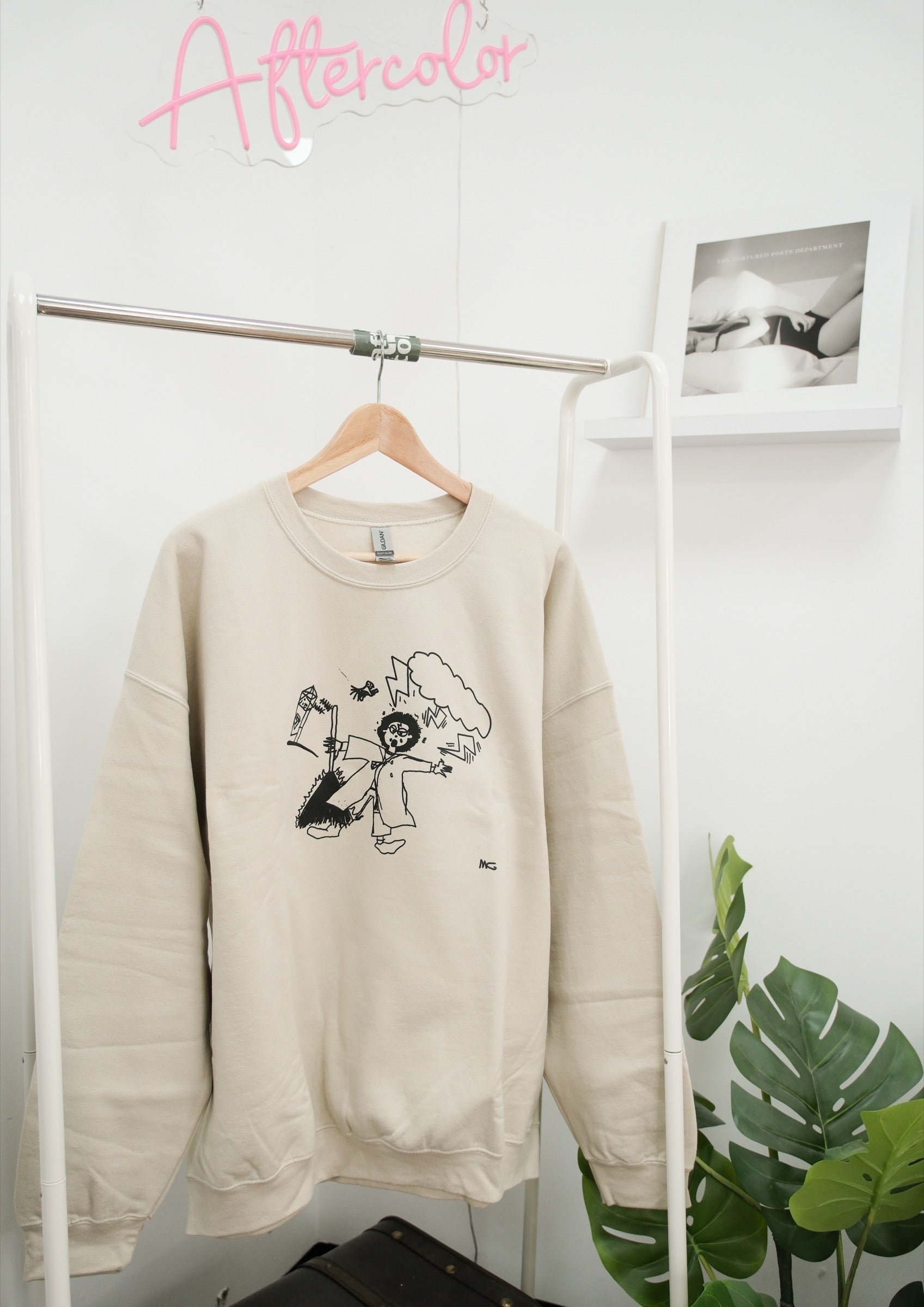 Draco Drawing Crewneck Sweatshirt (2XL) - Sand