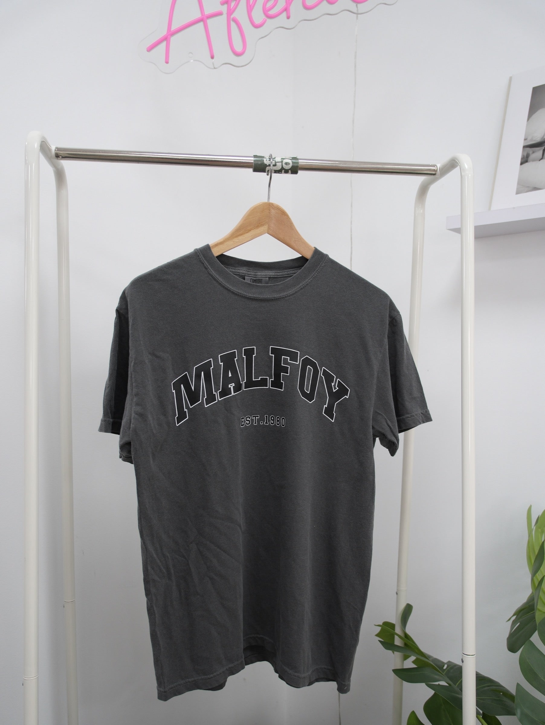 Malfoy Garment Dyed Tee (M) - Grey