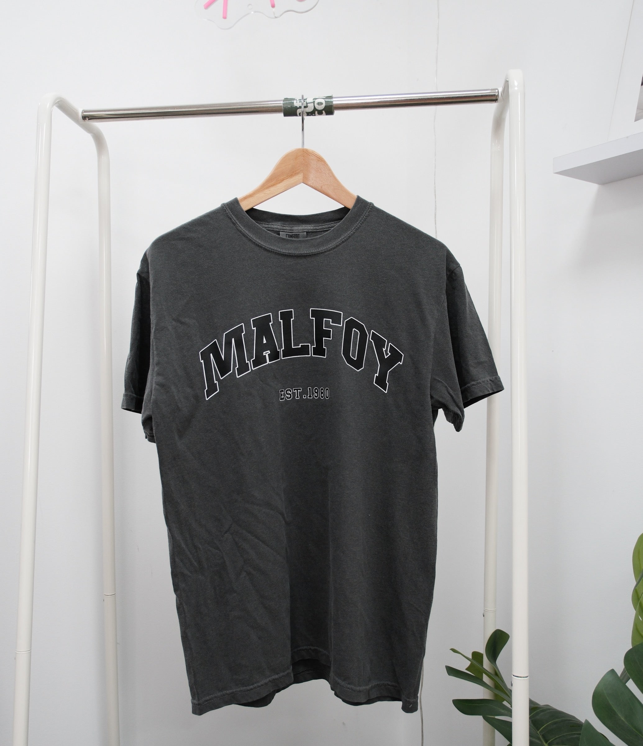 Malfoy Garment Dyed Tee (M) - Grey