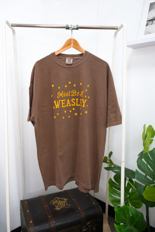 Must Be A Weasley Garment Dyed Tee (2XL) - Espresso