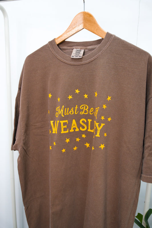 Must Be A Weasley Garment Dyed Tee (2XL) - Espresso