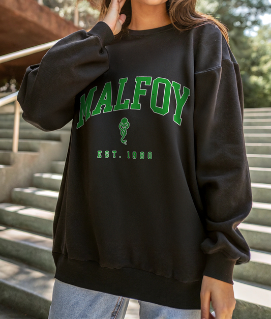 Malfoy Graphic Crewneck Sweatshirt