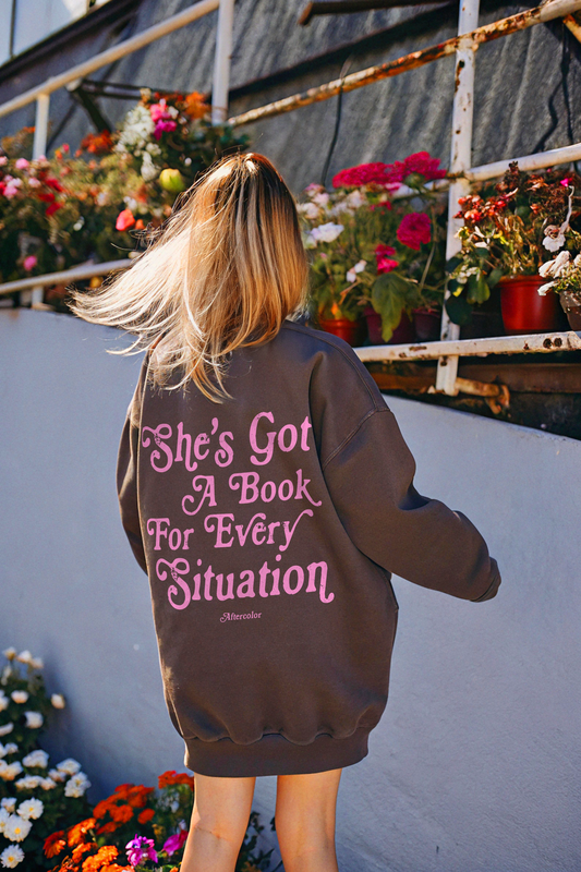 She's Got a Book for every Situation Crewneck Sweatshirt