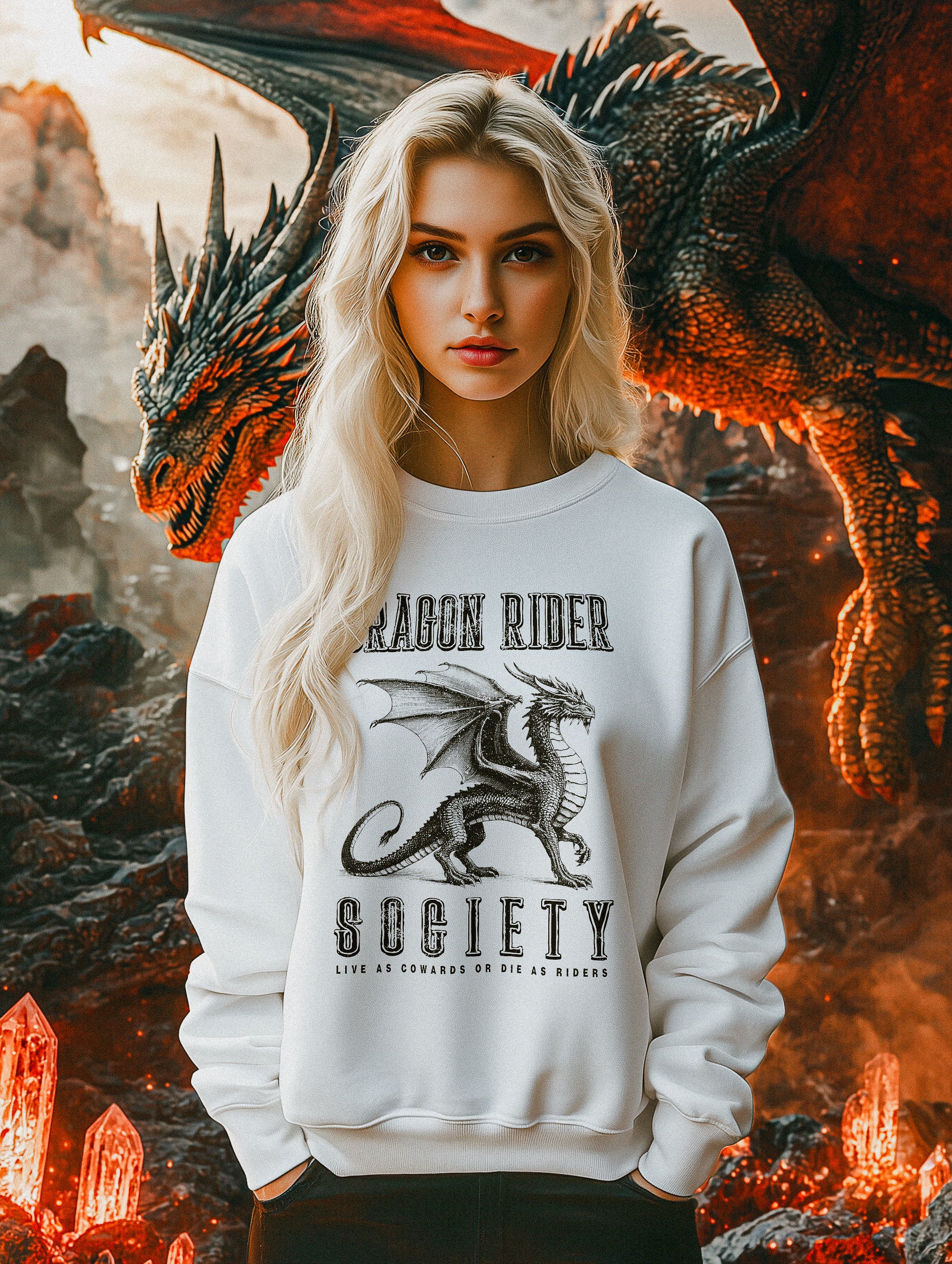 Dragon Rider Society Crewneck Sweatshirt