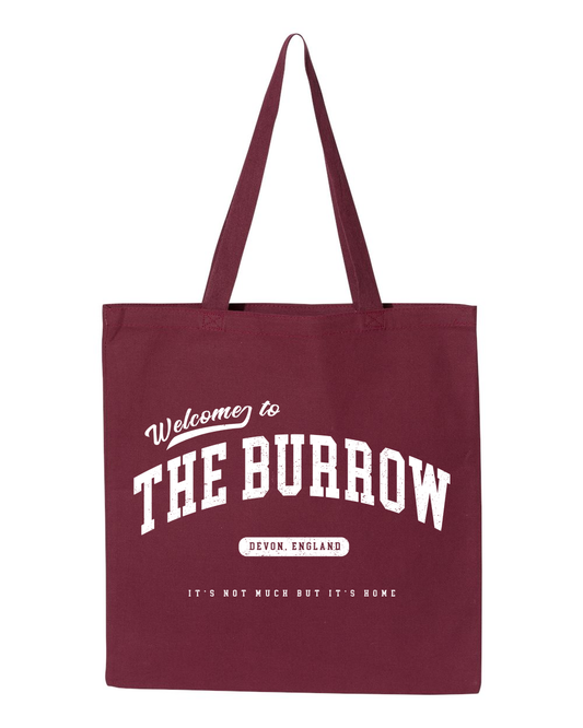 Welcome to The Burrow - Tote / Maroon