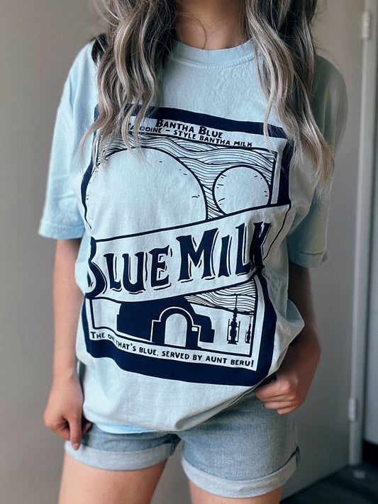 Blue Milk Garment Dyed Tee