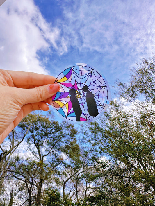 Wednesday & Enid Friendship Suncatcher Decal