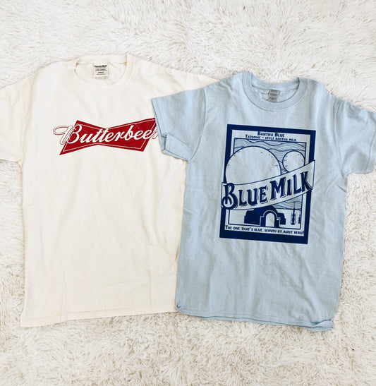 Blue Milk Garment Dyed Tee